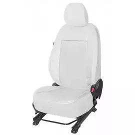 Чехлы Почин Volkswagen Polo 2015 экокожа белые