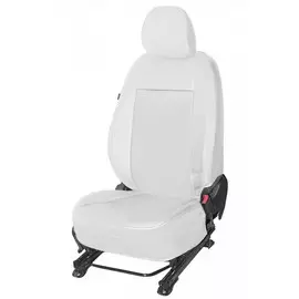 Чехлы Почин Volkswagen Polo седан 2015 г экокожа перфорация белые