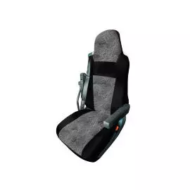 Чехлы Почин Volvo FH-12 флок черно-серые