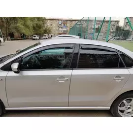Дефлектор боковых стекол VW POLO седан на скотче 4шт