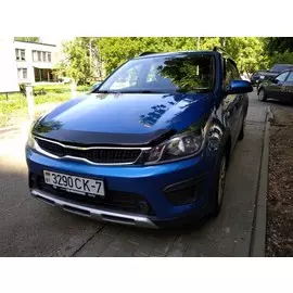 Дефлектор капота темный KIA RIO 2017- Sedan/Hatchback