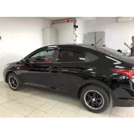 Дефлекторы окон 4 door Hyundai Solaris Sedan 2017- 4 шт