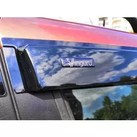 Дефлекторы окон Vinguru Chevrolet Niva 2004- накладные литьевой поликарбонат скотч 4 шт