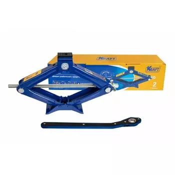 Домкрат ромбический 2т 100мм-405мм с трещоткой (KRAFT)