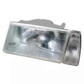 Фара ВАЗ 2108 левая в сборе c бел.пов.б/л (серый корпус) (Формула Света)