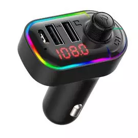 FM-трансмиттер ACV (FMT-128B) ЖК диспл/USB /microSD/Bluetooth