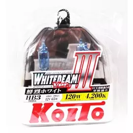 Галогенная лампа Koito Whitebeam HB3 12v 65w 4200K