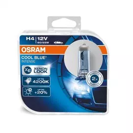 Галогенная лампа OSRAM COOL BLUE INTENSE H4 12V 60W 4200К
