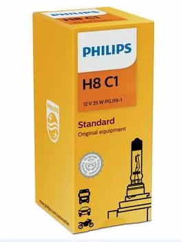 Галогенная лампа PHILIPS H8 12V 35W PGJ19-1 C1