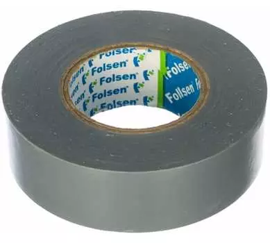 Изолента 19мм x20м серая (Folsen) 012506