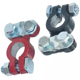 Клемма АКБ с зажимом блистер 2шт