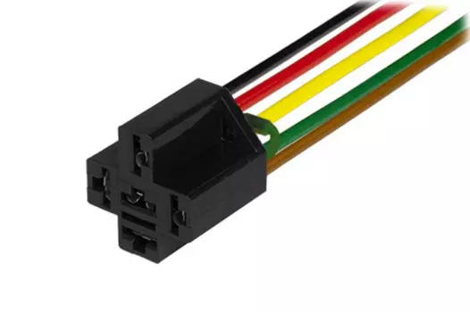 Колодка проводки реле (малогабаритн. 5 конт.) с проводами 2х0,75+3х1,50 L-220мм