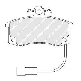 Колодка тормозная ВАЗ 2110 12, 1118, 2170, 2190 передняя (Ferodo) PREMIER FDB1325 (4 шт)