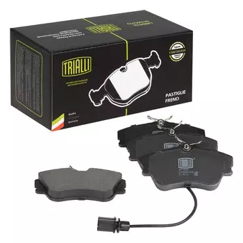 Колодка тормозная VW Transporter T4 (90-) 129.7 мм с датчиком диск. передняя (TRIALLI)