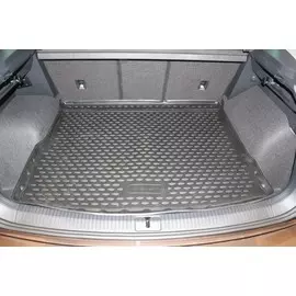 Коврик багажника VOLKSWAGEN Tiguan 2017 кроссовер полиуретановый черный
