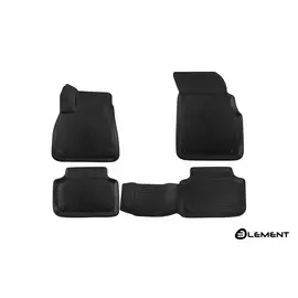 Коврики салона 3D Element AUDI Q7 ||, 2015, SUV, полиуретан черные 4 шт.