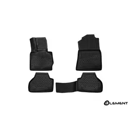 Коврики салона 3D Element BMW X4, 2014-2017, (F26), внед, (Европа), полиуретан черные 4 шт.