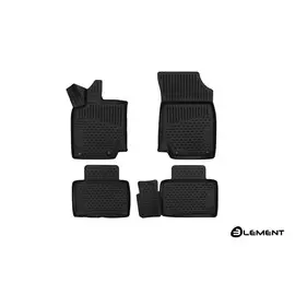 Коврики салона 3D Element GEELY Atlas, 2017 полиуретан черные 5 шт.