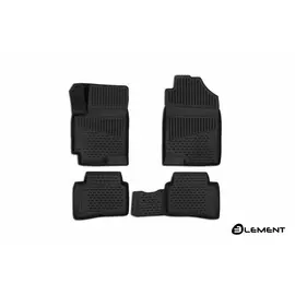 Коврики салона 3D Element HYUNDAI Solaris, 2017,Comfort, полиуретан черные 4 шт.