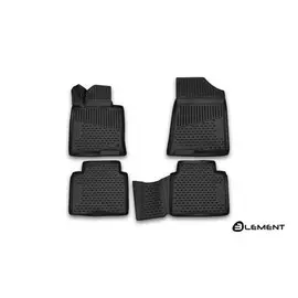 Коврики салона 3D Element KIA Optima, 2015, АКПП, полиуретан черные 4 шт.
