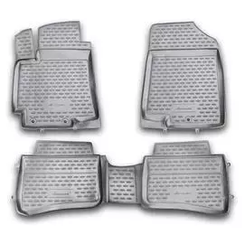 Коврики салона 3D Element KIA Rio 2011-2014 полиуретановые черные