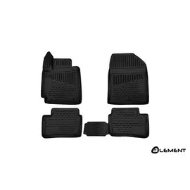 Коврики салона 3D Element KIAPicanto, 2017, хб., полиуретан черные 4 шт.