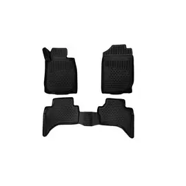Коврики салона 3D Element MITSUBISHI L200/Triton Manual &amp; automatic, 2016, Double Cab., правый руль, полиуретан черные 3 шт.
