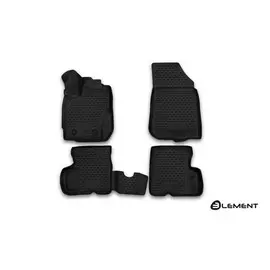 Коврики салона 3D Element NISSAN Terrano, 2016, полиуретан черные 4 шт.