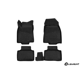Коврики салона 3D Element RENAULT Koleos, 2017, полиуретан черные 4 шт.