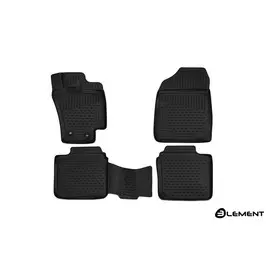 Коврики салона 3D Element TOYOTA Allion/Premio (260) 4WD, 2012-2015, правый руль, сед., полиуретан черные 4 шт.