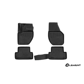 Коврики салона 3D Element VOLVO V40, 2016, Hatchback, Facelifted, (Европа), полиуретан черные 4 шт.