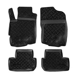 Коврики салона Airline Mitsubishi Lancer X (07-) высокий борт полимер черные 4 шт