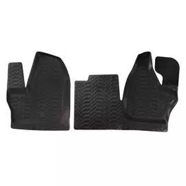 Коврики салона Airline передние ГАЗель NEXT (16-) (КПП на панели) высокий борт полимер черные 2 шт