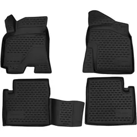 Коврики салона CHERY Tiggo 3 2017 полиуретановые черные 4шт