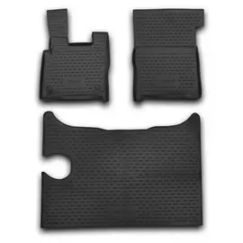 Коврики салона DAF XF 2014 полиуретановые черные 3шт