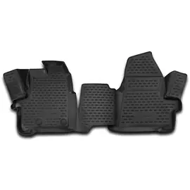 Коврики салона Element 3D FORD Tourneo Custom 2013> 1+2 места полиуретановые черные 2 шт.