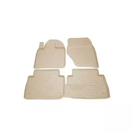 Коврики салона Element AUDI Q7 полиуретановые бежевые 4 шт.