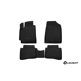 Коврики салона Element Jac S3, 2017, полиуретан черные 4 шт.