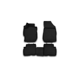 Коврики салона Element NISSAN Almera 2012> полиуретановые черные 4 шт.
