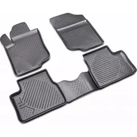 Коврики салона Element PEUGEOT 207 2006> полиуретановые черные 4 шт.