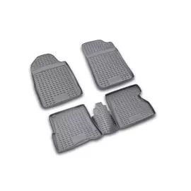 Коврики салона Element RENAULT Kangoo 1998> полиуретановые черные 4 шт.