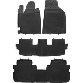 Коврики салона Element TOYOTA Highlander 2010-2014 полиуретановые черные 4 шт.