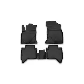 Коврики салона Element TOYOTA Hilux, 08/2015, полиуретан черные 4 шт.