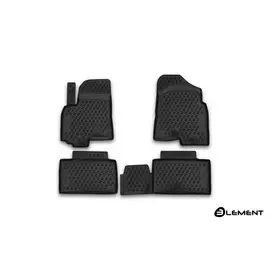 Коврики салона Element ZOTYE T600, 2016,TurboLuxury, полиуретан черные 4 шт.