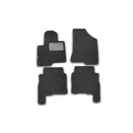 Коврики салона Klever HYUNDAI Santa Fe текстильные черные 4 шт.