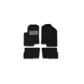 Коврики салона Klever KIA Soul текстильные черные 4 шт.