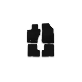 Коврики салона Klever NISSAN Terrano текстильные черные 4 шт.