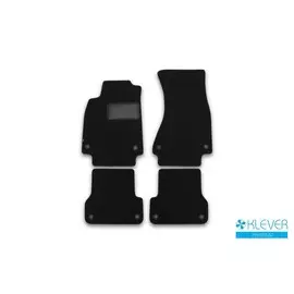 Коврики салона Klever Premium SKODA Octavia 2013 седан текстильные черные 5шт