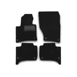 Коврики салона Klever Premium VOLKSWAGEN Touareg 2010-2018 внедорожник текстильные черные 4шт