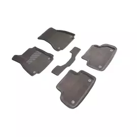 Коврики салона Seintex 3D AUDI A4(B9) ворсовые серые комп 4 шт